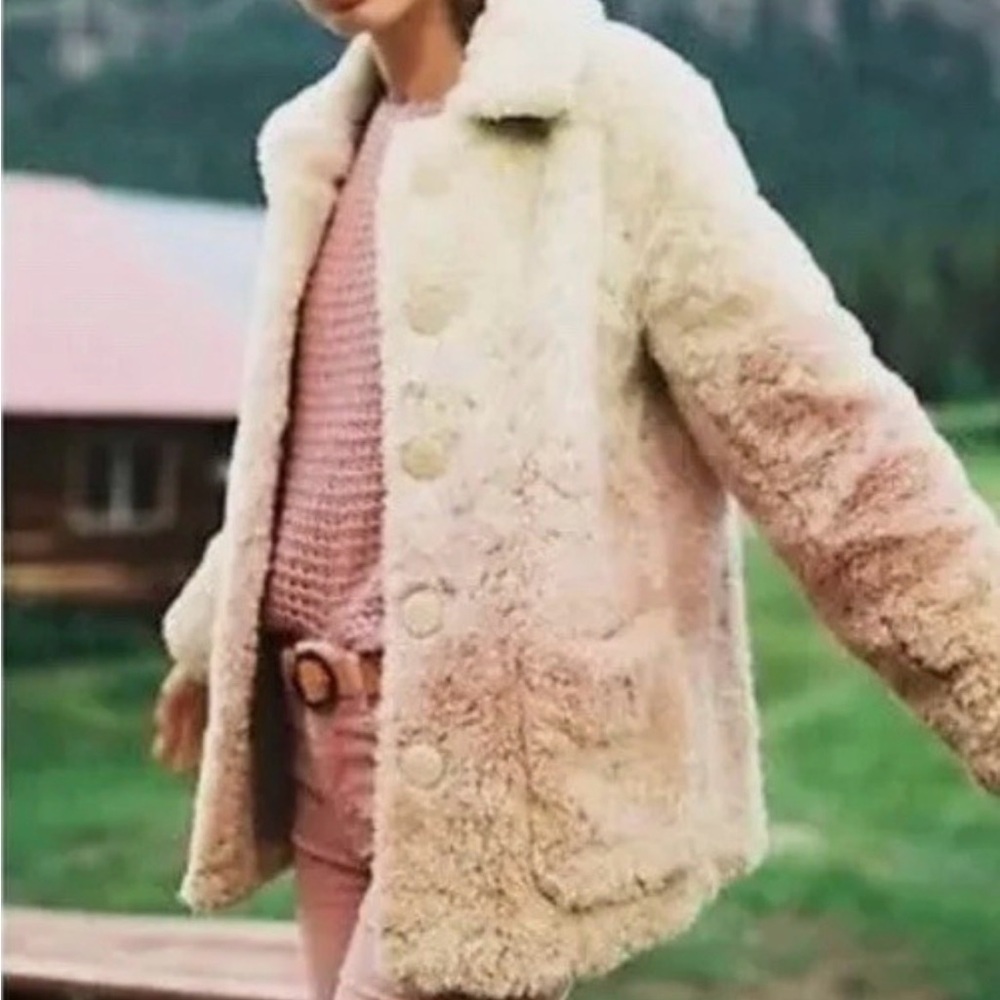 Anthropologie Cream Ombré Jacket